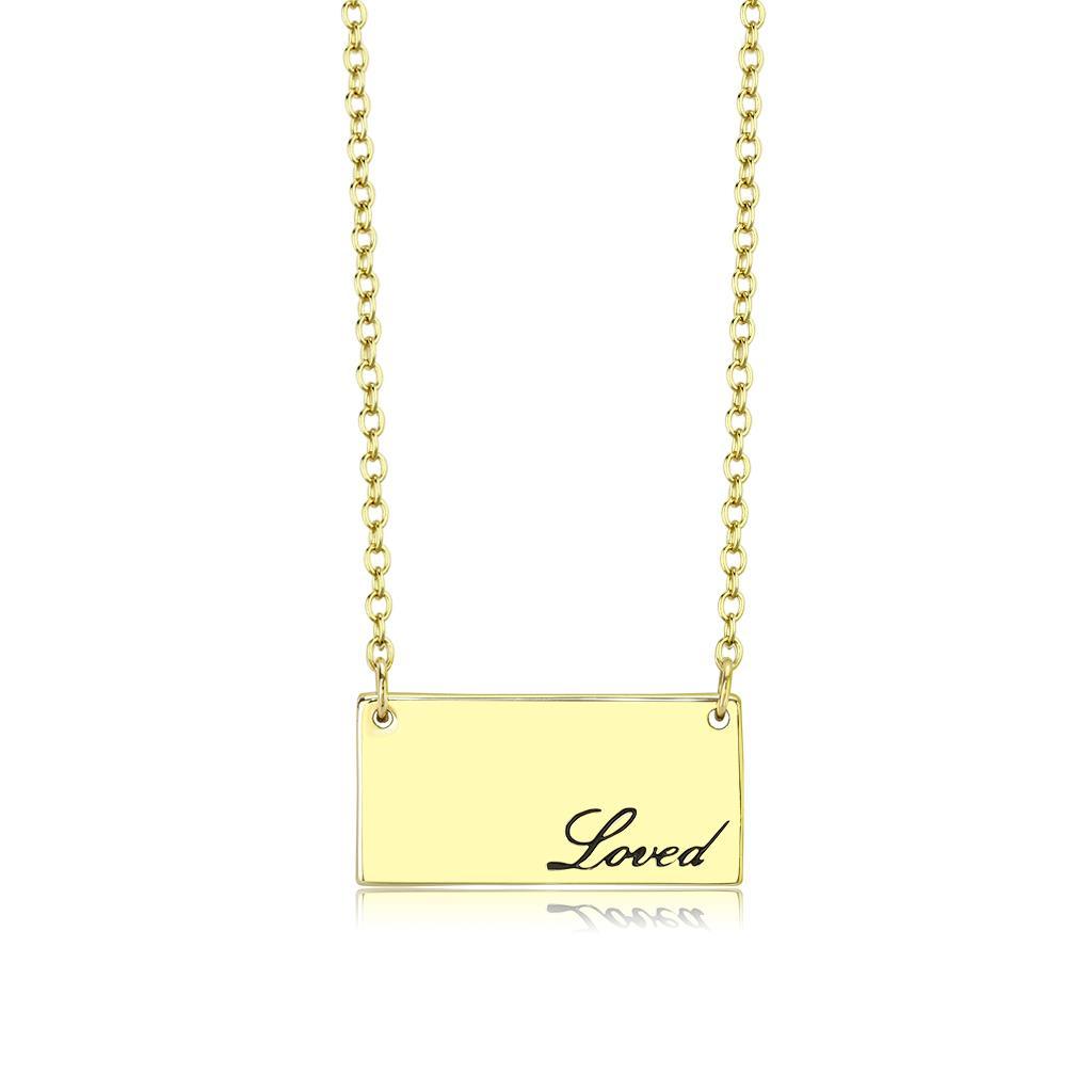 JCE4699 Flash Gold Brass Necklace with Top Grade Crystal  in Clear