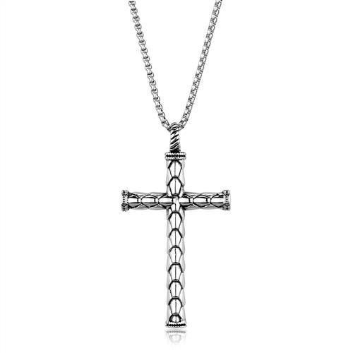 JCE1993 High polished (no plating) Stainless Steel Necklace with No Stone