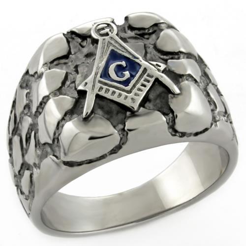 JCE778N High polished (no plating) Stainless Steel Ring with No Stone